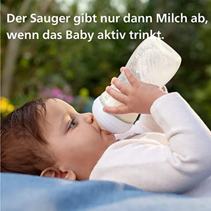 Philips Avent Babyflaschen Natural Response aus Glas – 2x Babyflasche, 240 ml, BPA-frei, für Neugeborene ab 1 Monat (Modell SCY933/02) – Bild 5