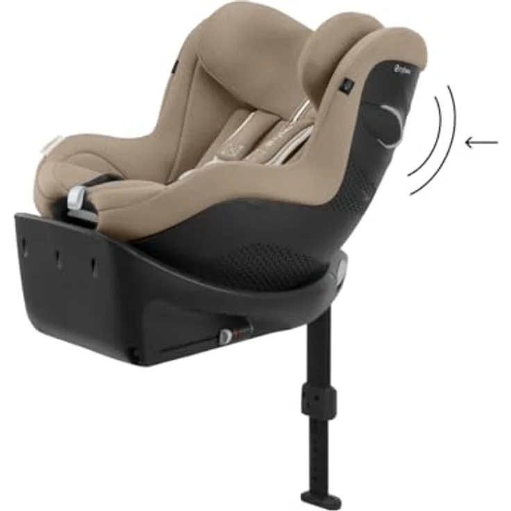 Cybex Sirona Gi Plus i-Size, Reboard Kindersitz mit 360° Drehung und Luftzirkulation, Modell 2025, Almond Beige – Bild 7