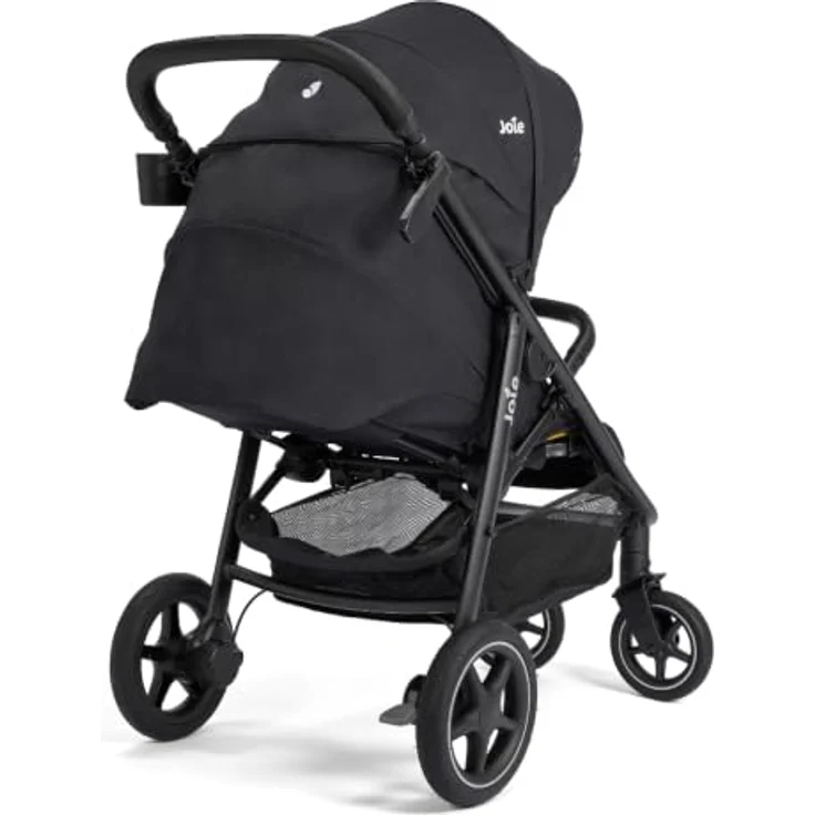 Joie Mytrax Pro Sport-Kinderwagen, bis 22 kg mit Liegefunktion, höhenverstellbarem Schieber und Regenschutz - Raven – Bild 3