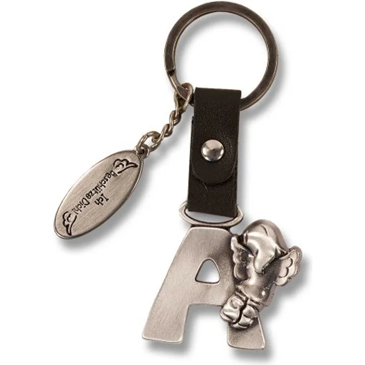 Schutzengel mit Buchstaben 'A' als Schlüsselanhänger – Bild 3
