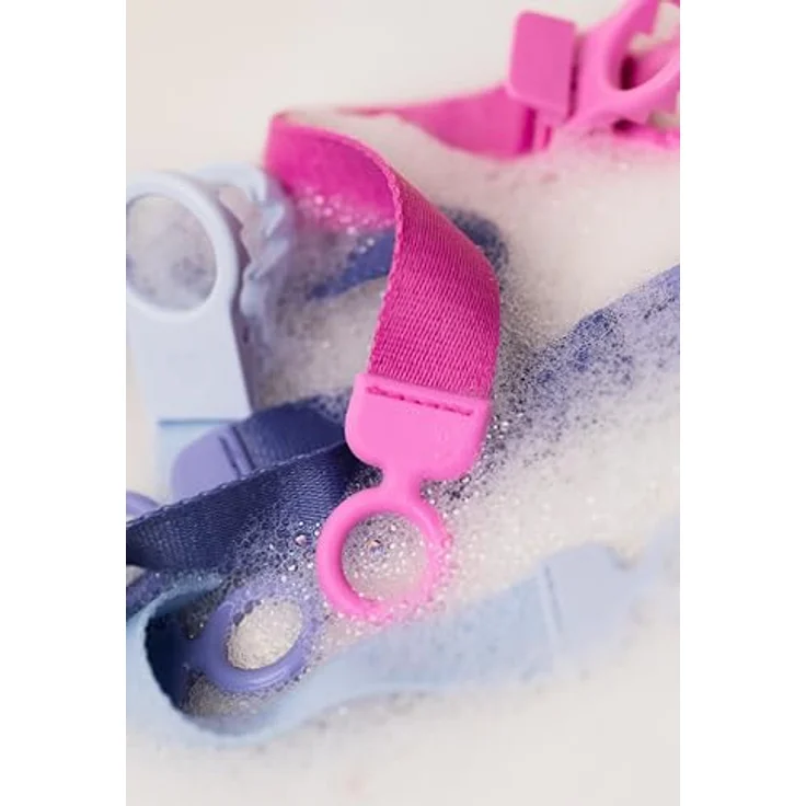 BIBS Loop Schnullerkette – Schnullerband mit Silikon, Einhandbedienung, kompatibel mit BIBS und anderen Marken, Maschinenwaschbar, BPA-frei, Blush – Bild 5