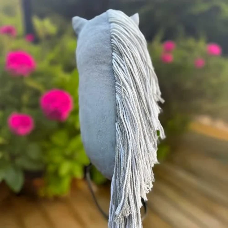 Hobby Horse Land Silver Moon A3, Steckenpferd mit Trense komplett, detailverliebt und robust, geeignet für Kinder ab 5 Jahren – Bild 4