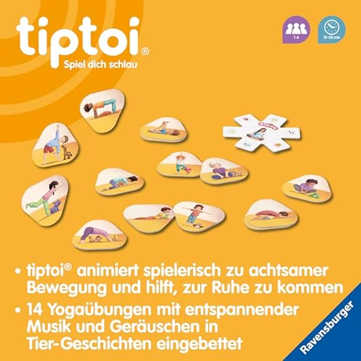 Ravensburger tiptoi® active - Yoga für Kinder, interaktives Spiel zur Förderung der Bewegungskoordination – Bild 6