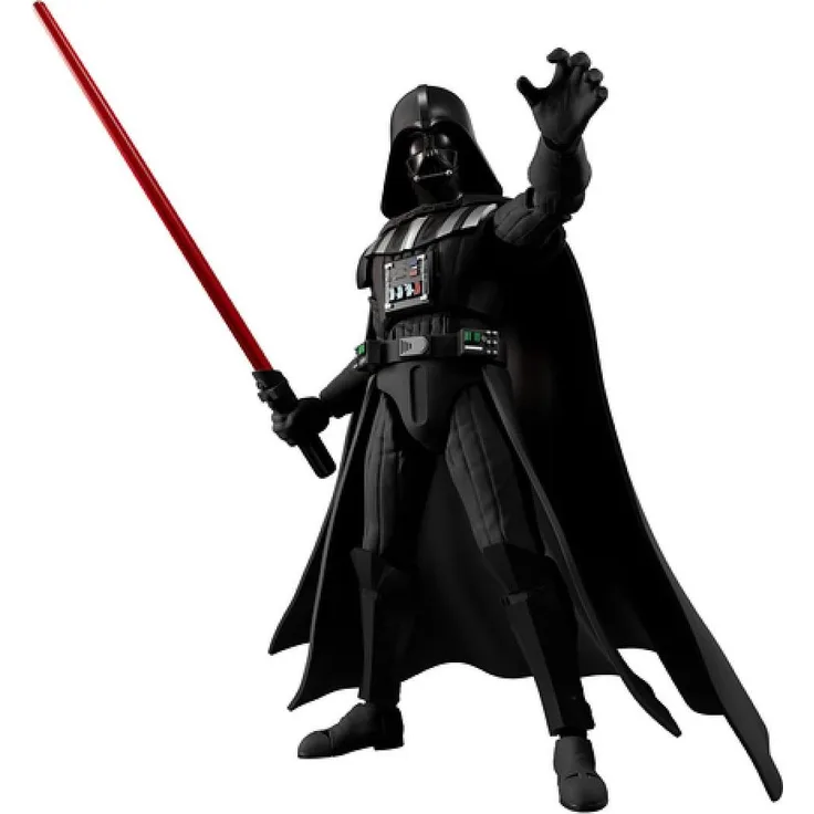 Blokees Star Wars: Darth Vader Sammelfigur mit beweglichen Gelenken, 15,4 cm, mehrfarbig, Zubehörset mit Lichtschwert und austauschbaren Händen