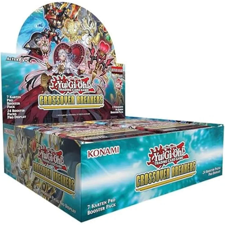 Yu-Gi-Oh! TRADING CARD GAME Crossover Breakers Display 1. Auflage Deutsche Ausgabe, 60-Karten-Booster-Set mit frischen Deck-Themen, in verschiedenen Raritäten erhältlich