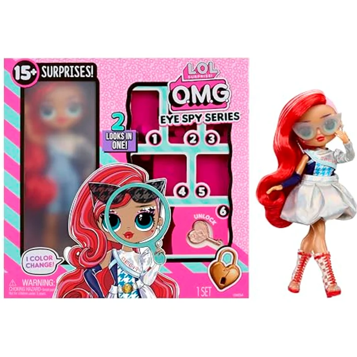 L.O.L. SURPRISE! Anziehpuppe L.O.L. Surprise OMG Eye Spy - Spy, interaktive Puppe mit Farbwechsel und stylischen Outfits – Bild 8