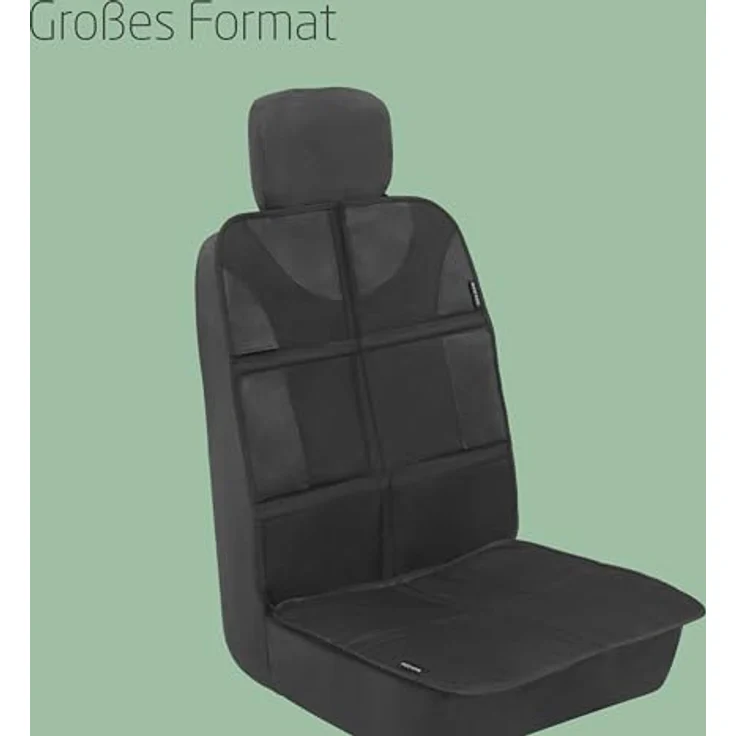 Maxi-Cosi Rücksitzschoner und Polsterschutz für Babyschalen & Kindersitze, strapazierfähig, rutschfest, schwarz – Bild 5