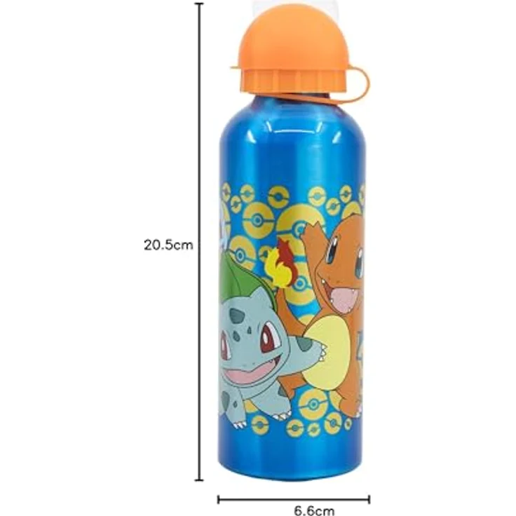 Stor 530ML Aluminiumflasche für Kinder, Pokémon Distorsion, BPA-frei, wiederverwendbar, offiziell lizenziert – Bild 4