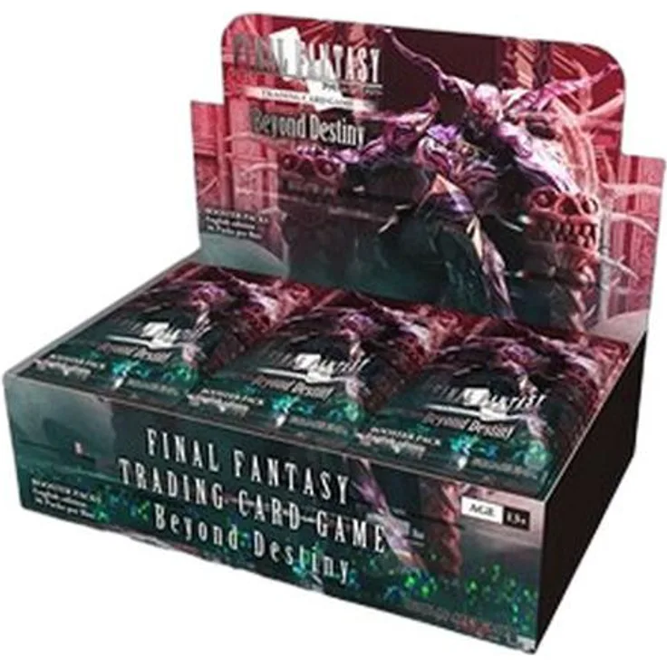 Square Enix Final Fantasy TCG Beyond Destiny Booster Box, 36 Booster-Packs mit Legacy Full Art-Karten und Jack Garland Full Art-Karte mit Tetsuya Nomura Unterschrift