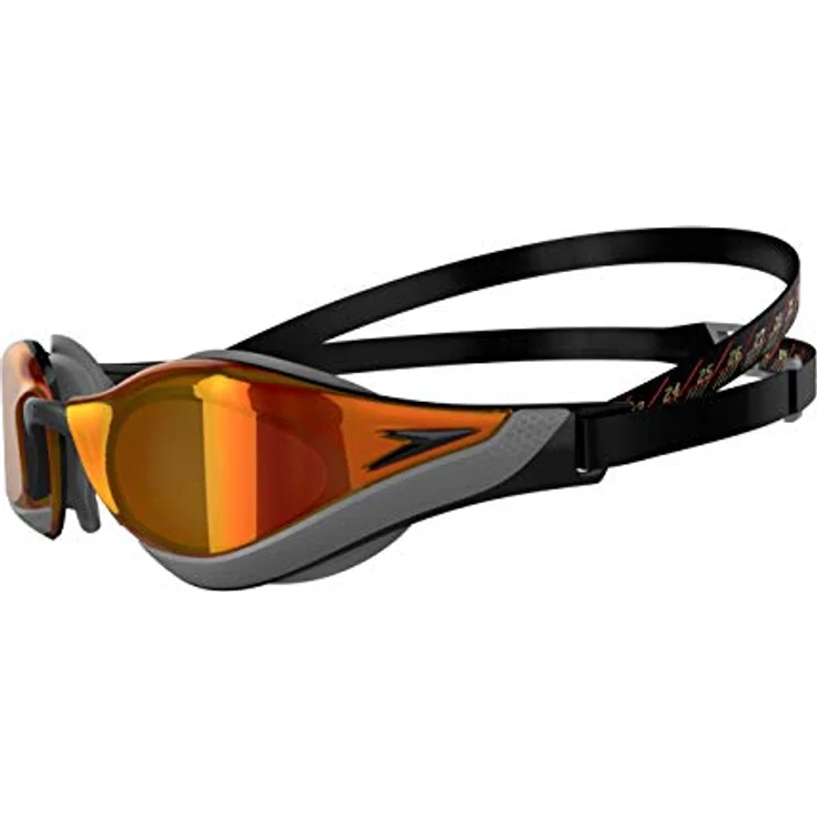 Speedo Unisex Erwachsene Fastskin Pure Focus Schwimmbrille, Schwarz/Cool Grau/Fire Gold, Einheitsgröße – Bild 3