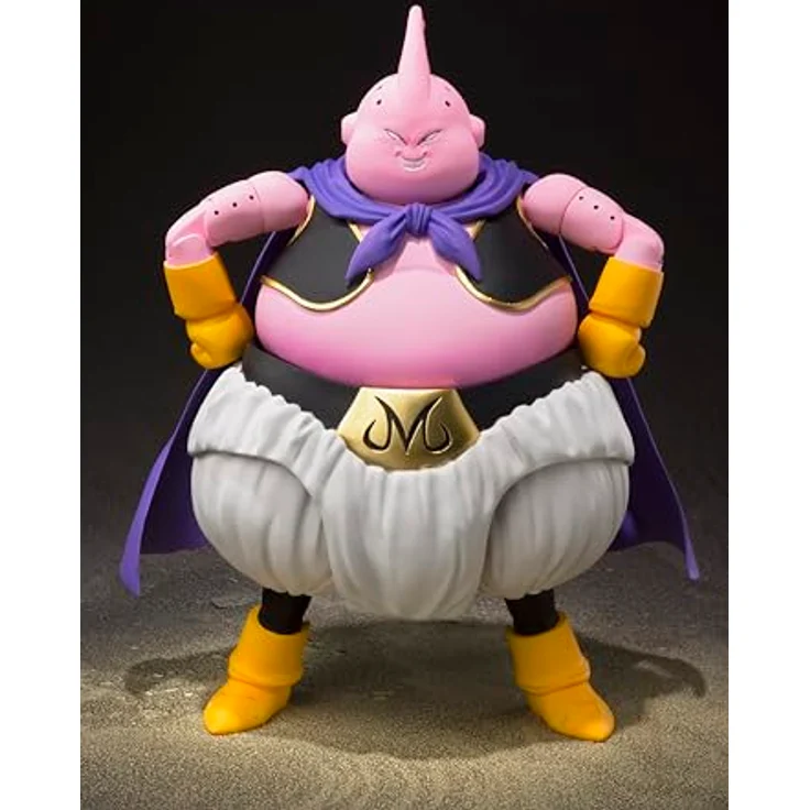 TAMASHII NATIONS Dragon Ball Z Majin Buu -Good-, S.H.Figuarts Actionfigur mit austauschbaren Gesichtsausdrücken und Händen, beweglicher Mantel, lizenziertes Bandai Spirits Produkt – Bild 5
