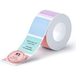 NIIMBOT Runde Etiketten für B21/B1/B3S Etikettendrucker, Thermoaufkleber 1.61"X1.61", 175 Stück, wasserdicht und ölbeständig