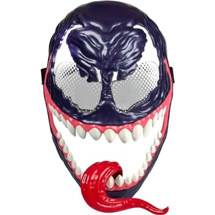 Hasbro Marvel Spider-Man Venom Maske, Superhelden-Spielzeug mit beweglicher Zunge und verstellbarem Riemen, ab 5 Jahren
