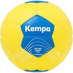 Kempa Spectrum Synergy Plus Handball Spiel- und Trainingsball mit einzigartiger 30-Panel-Konstruktion - für jede Altersklasse geeignet - Farbe: sweden gelb/sweden blau