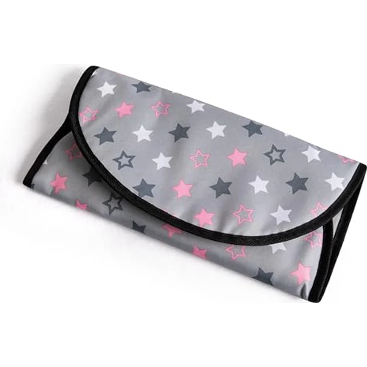 Bayer Design 69007AA Wickeltasche für Puppen mit Winkelunterlage und Stoffwindel, Grau – Bild 3