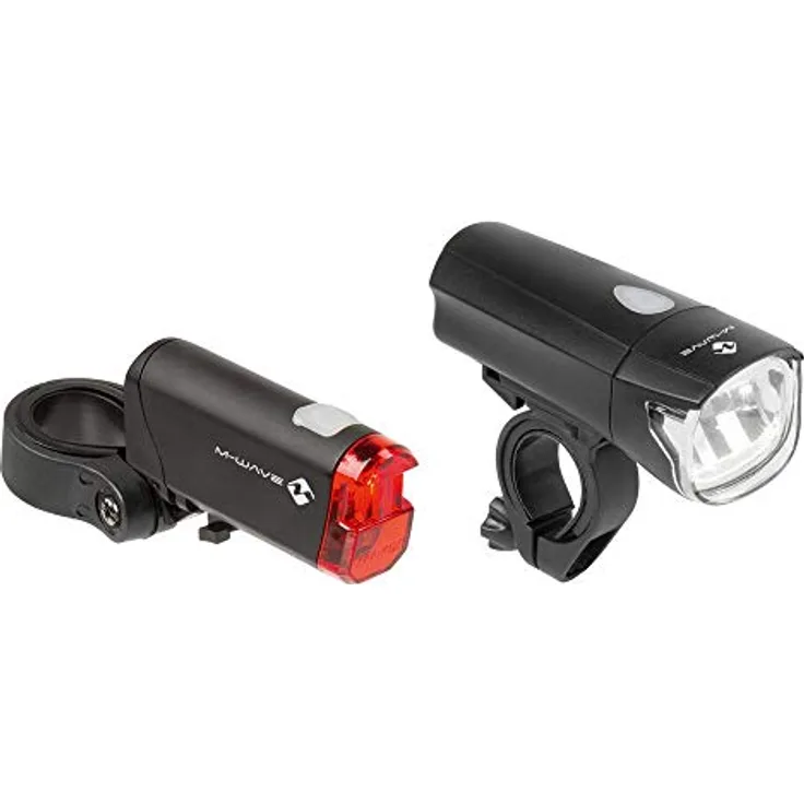 M-Wave Unisex – Erwachsene Atlas K50 Batterieleuchten-Set, schwarz