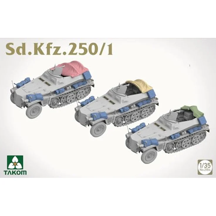 Takom Sd.Kfz.250/1, Modellfahrzeug mit detaillierter Bauweise und historischem Design – Bild 4