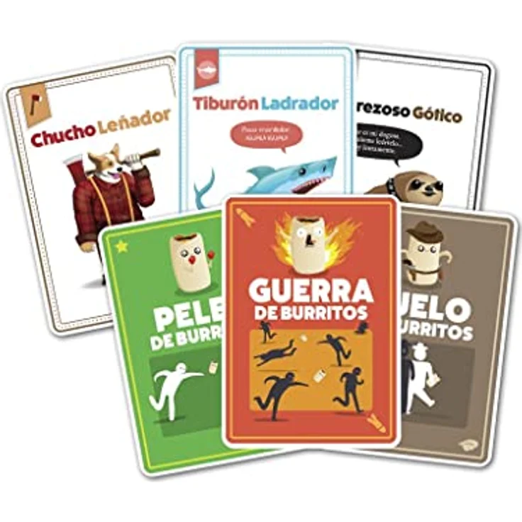 Exploding Kittens THROW THROW BURRITO, Gesellschaftsspiel in spanischer Sprache mit Bettüberwurf Burrito – Bild 3