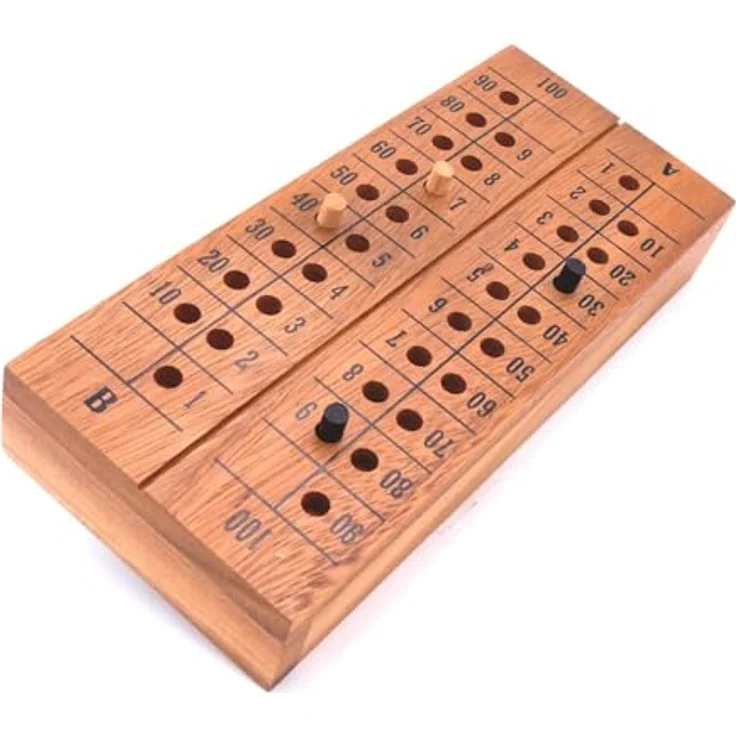 ROMBOL 15 - taktisches Zähl- und Rechenspiel für Kinder und Erwachsene, Holzspiel aus Helvea und Samena-Holz, 100 Punkte Ziel, 2 Spieler – Bild 3