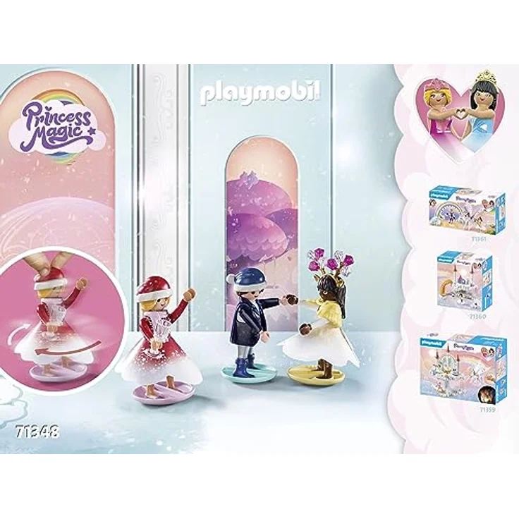PLAYMOBIL Adventskalender 71348 Weihnachtsfest unter dem Regenbogen, Weihnachtsfest mit den Regenbogenprinzessinnen, Adventszeit voller Überraschungen, Spielzeug für Kinder ab 4 Jahren – Bild 4
