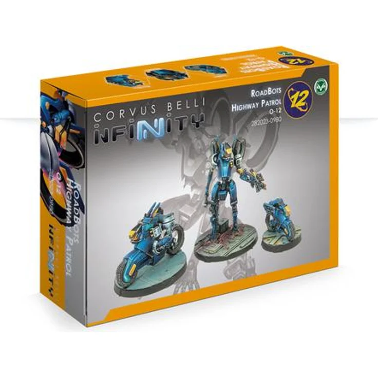 Infinity RoadBots Highway Patrol, Sammelfiguren mit hoher Mobilität und tödlicher Bewaffnung, metallic-blau