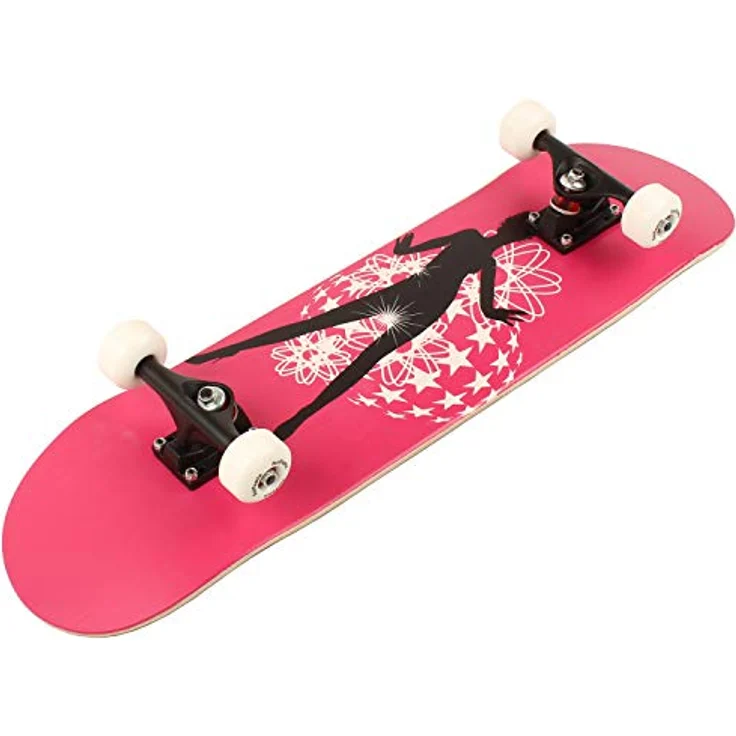 FunTomia Skateboard mit ABEC-9 Kugellager Rollenhärte 100A und 100% 7-lagigem kanadisches Ahornholz (Dancing Queen) – Bild 2