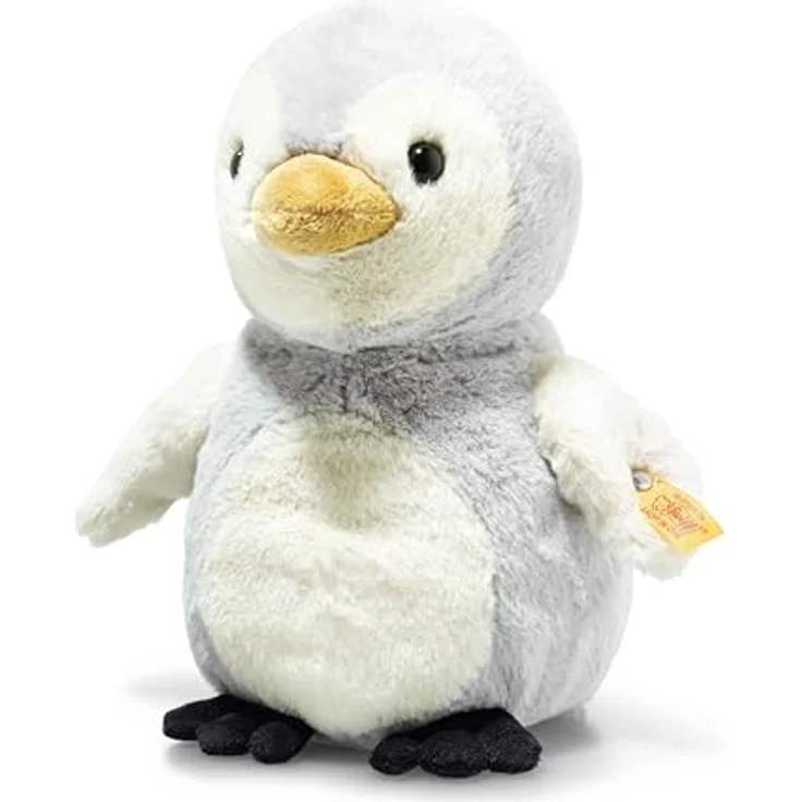 Steiff Lio Pinguin hellgrau 21 cm, Kuscheltier aus kuschelweichem Plüsch, waschmaschinenfest – Bild 1
