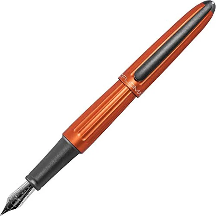 DIPLOMAT Füllhalter Aero orange, Edelstahlfeder, MADE IN GERMANY, Tintenkonverter inklusive – Bild 4