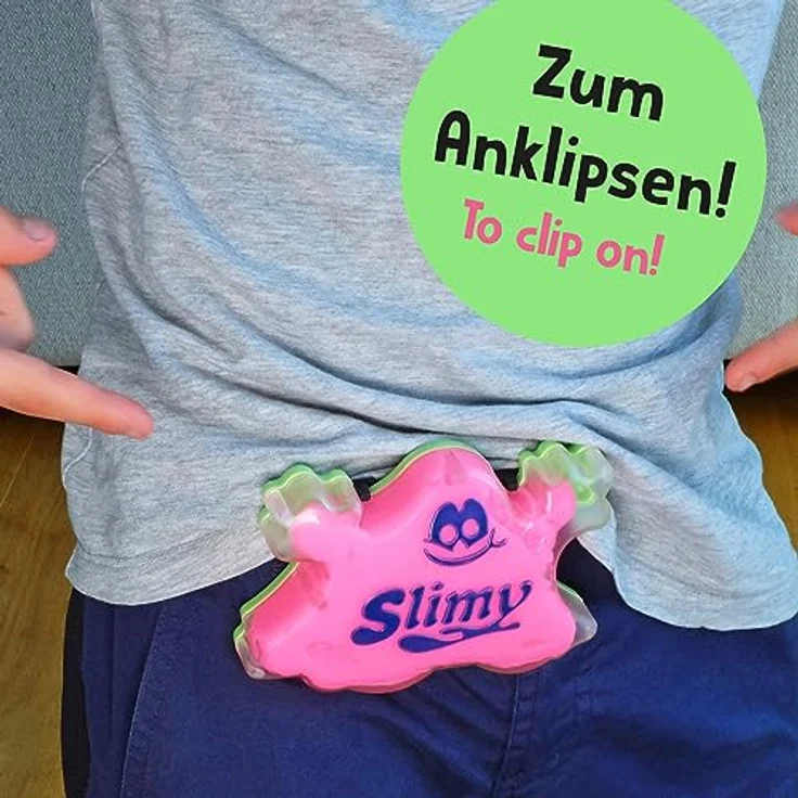Slimy Mega Elastic 150g, Original Mega Slime Spielmasse in Grün, superdehnbar und dermatologisch getestet, Spielzeug ab 3 Jahren – Bild 4