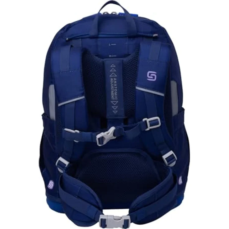Schneiders Ergoplus 2in1 Schulranzen Set, 7-teilig, 22L, ergonomisch, reflektierend, Shooting Star blau – Bild 5
