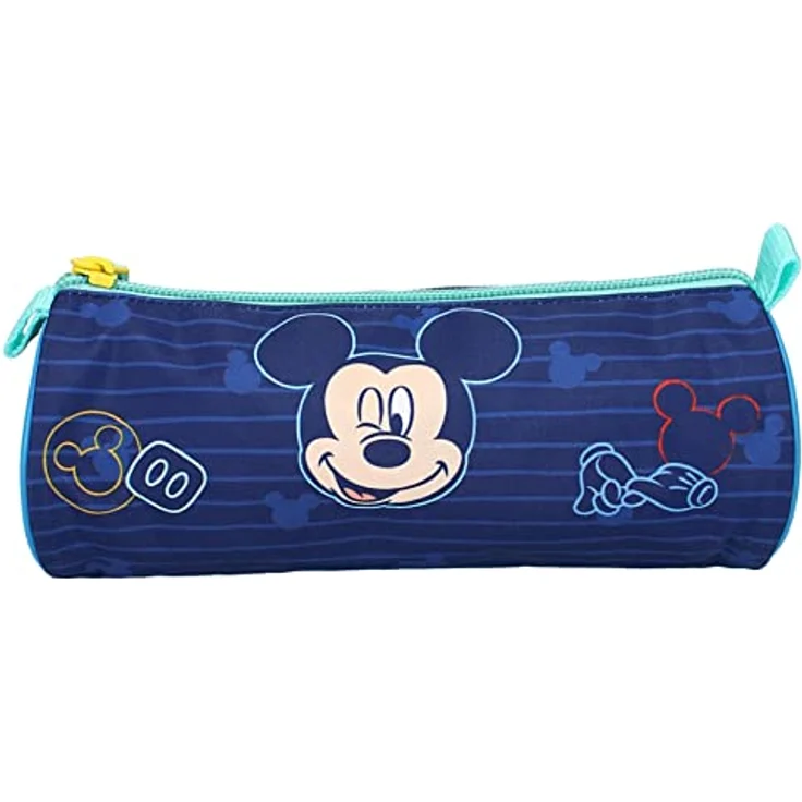 Disney Mickey Mouse Federmäppchen, praktisches Etui für Stifte und Bleistifte, 22 x 9 x 9 cm, klassisches Mickey Mouse Design – Bild 2
