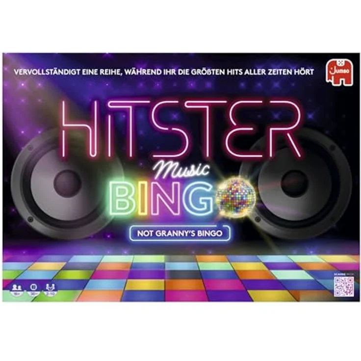 Hitster Hitster Bingo, Musik-Trivia- und Song-Bingo-Spiel mit Disco-Kugel, 225 ikonischen Songs, Einfach zu Spielen - Brettspiel – Bild 3