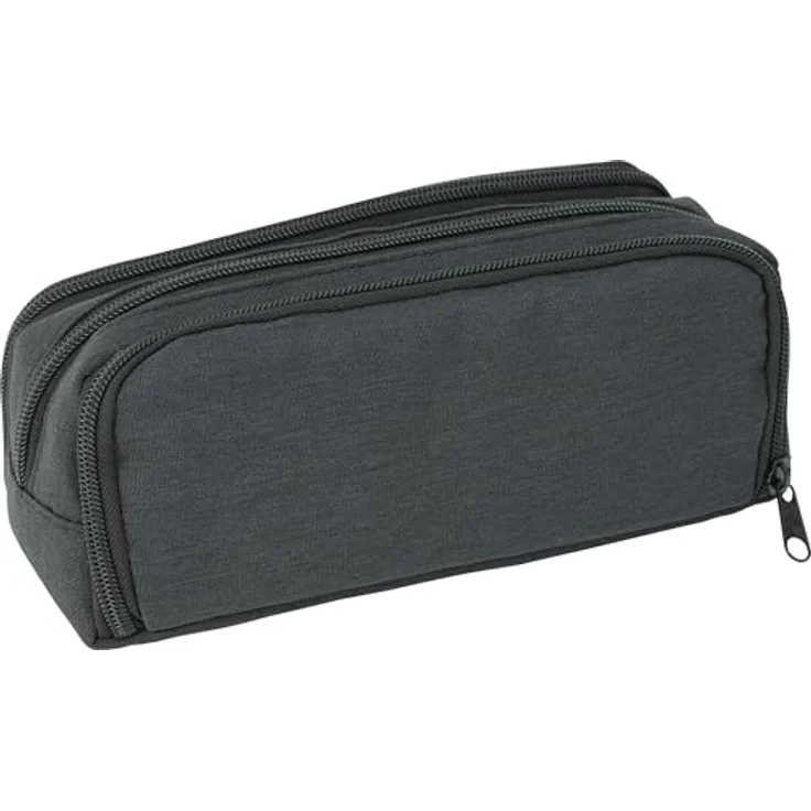 EBERHARD FABER 577406 - Schlamperbox mit 3 Fächern in anthrazit/schwarz, Federtasche für Jungen und Mädchen – Bild 1