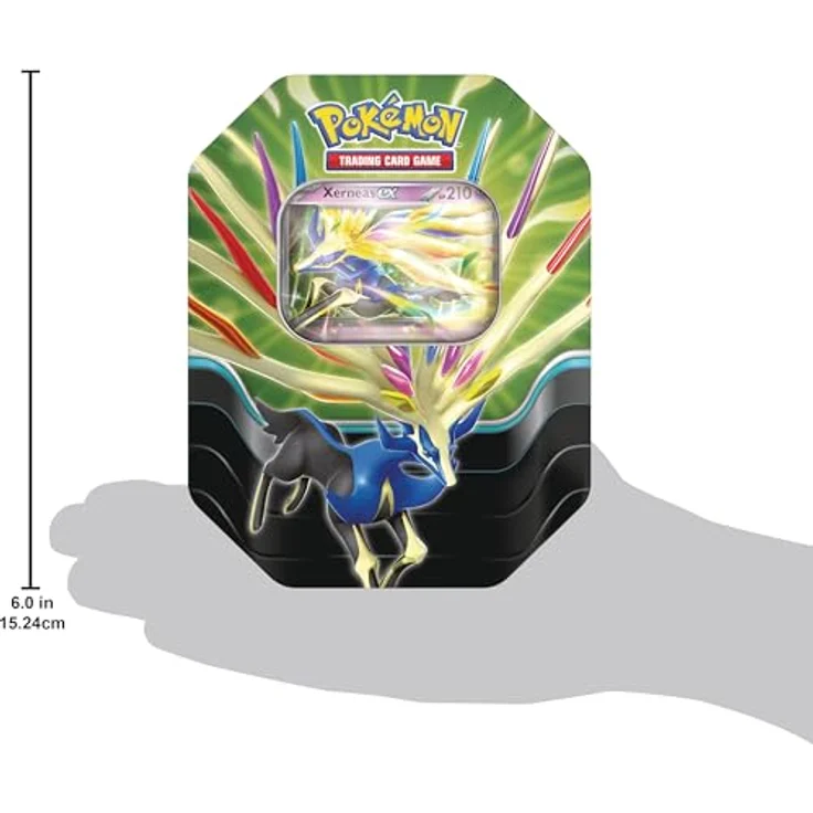 AMIGO Spiel + Freizeit GmbH Pokemon Tin #119 Azur-Legenden Xerneas-ex (Deutsch) - Sammelkarten-Spiel Tin-Box mit holografischer Promokarte und Boosterpacks – Bild 5