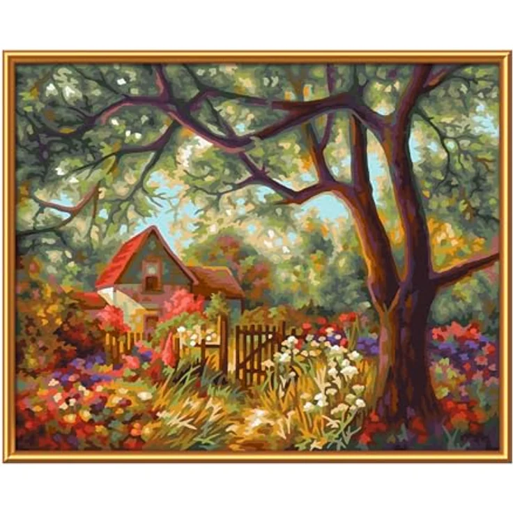 Schipper 609240894 Malen nach Zahlen - Blumenpracht im Sommer - Bilder malen für Erwachsene, inklusive Pinsel und Acrylfarben, 24 x 30 cm – Bild 3