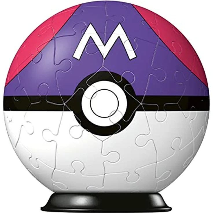 Ravensburger 3D Puzzle 11564 - Puzzle-Ball Pokémon Pokéballs - Meisterball - [EN] Master Ball - 54 Teile - für Pokémon Fans ab 6 Jahren – Bild 3