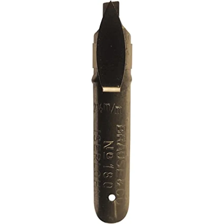 Brause Bandzugfedern für Linkshänder, Schachtel mit 15 Federn 2,5 mm für Kalligrafie, präzise Schreibspitzen, hergestellt in Deutschland – Bild 1