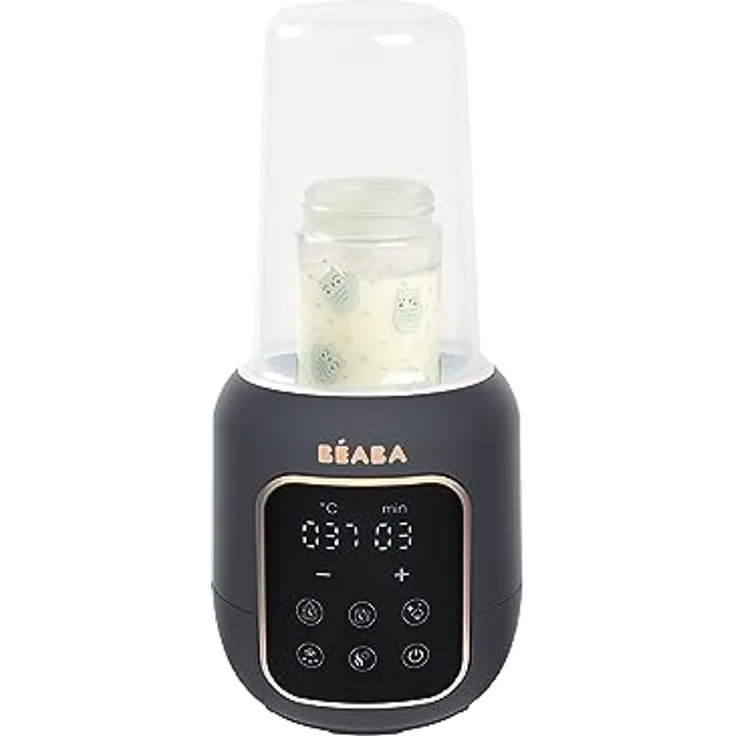 BÉABA, Flaschenwärmer/Sterilisator, Muttermilch-/Säuglingsmilchwärmer, Multifunktional: 5 Modi, Wasserbadfunktion, Erwärmen von Gläschen, Auftauen, Schnellmodus, Sterilisationsmodus, Multi Milk