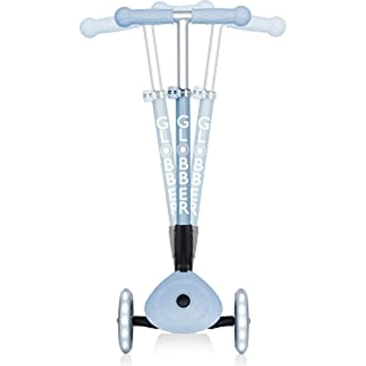 Globber JUNIOR Foldable Fantasy Lights Scooter | LED-Vorderräder, höhenverstellbare Lenkstange, klappbar | Belastbar bis 50kg | Blaubeere – Bild 4