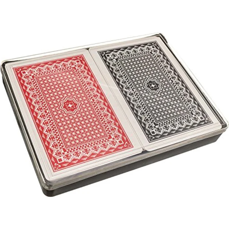GOODS+GADGETS Royal 100% Plastik Poker-Karten, langlebiges Doppel-Deck Set für professionelle Spieler, abwaschbar, formstabil – Bild 3