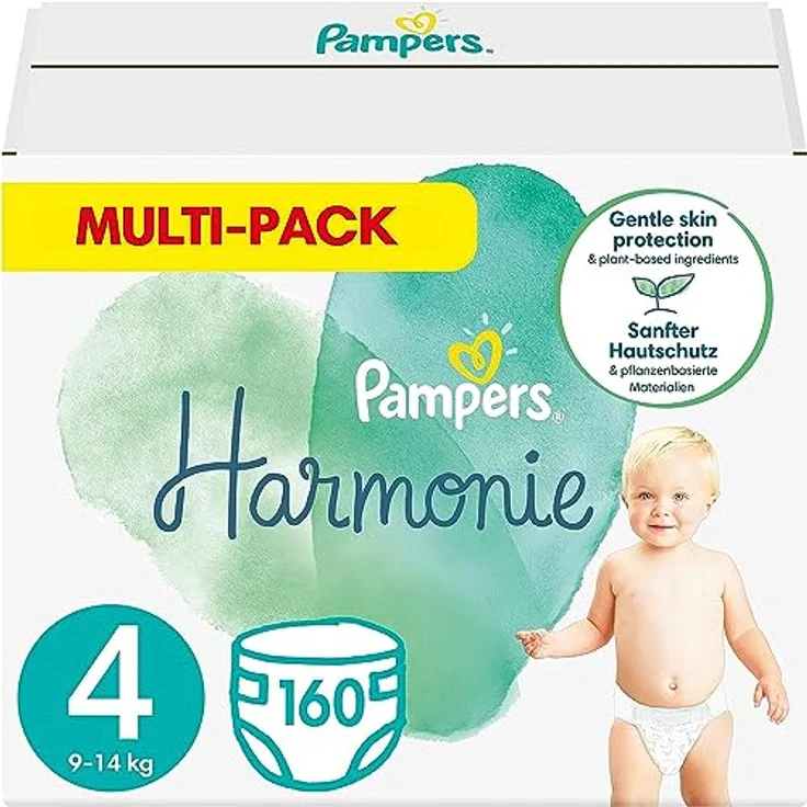 Pampers Harmonie Gr. 4 Maxi, 9-14 kg, Monatsbox (1 x 160 Windeln) - Preisvergleich – Bild 2