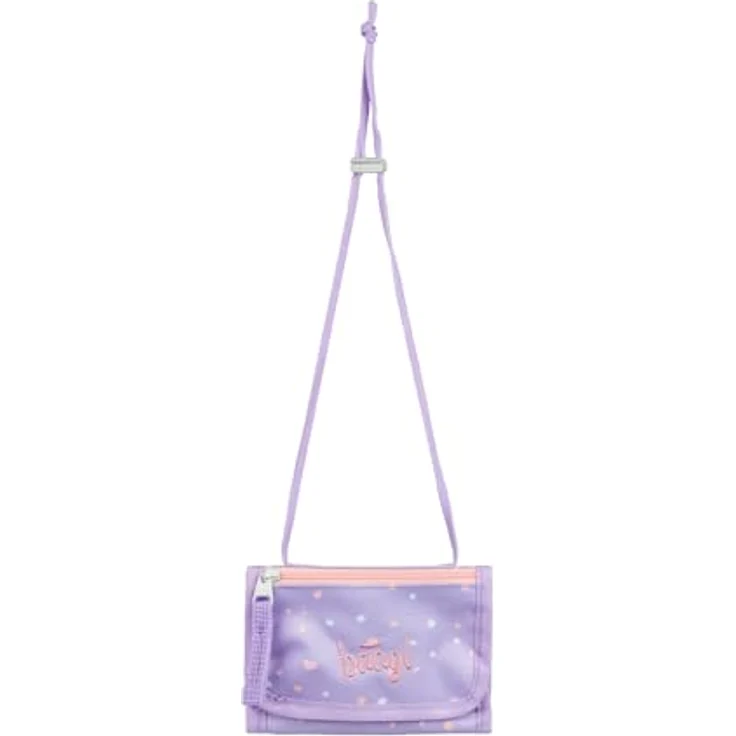 Baagl Brustbeutel Kinder, Mini Geldbörse für Jungen aus strapazierfähigem Polyester, 14,5 x 8,5 cm, mit Münzfach und Kordelträger, Lieblingstiere Design – Bild 2
