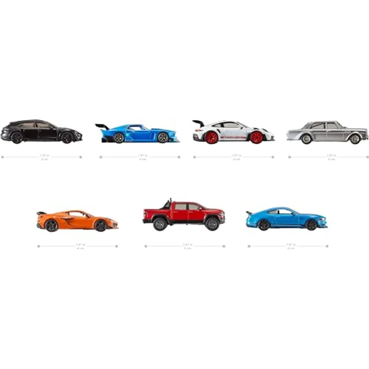 Hot Wheels Premium Collector Auto, Maßstab 1:43, mit detaillierter Metallkarosserie und Real Riders Reifen – Bild 3