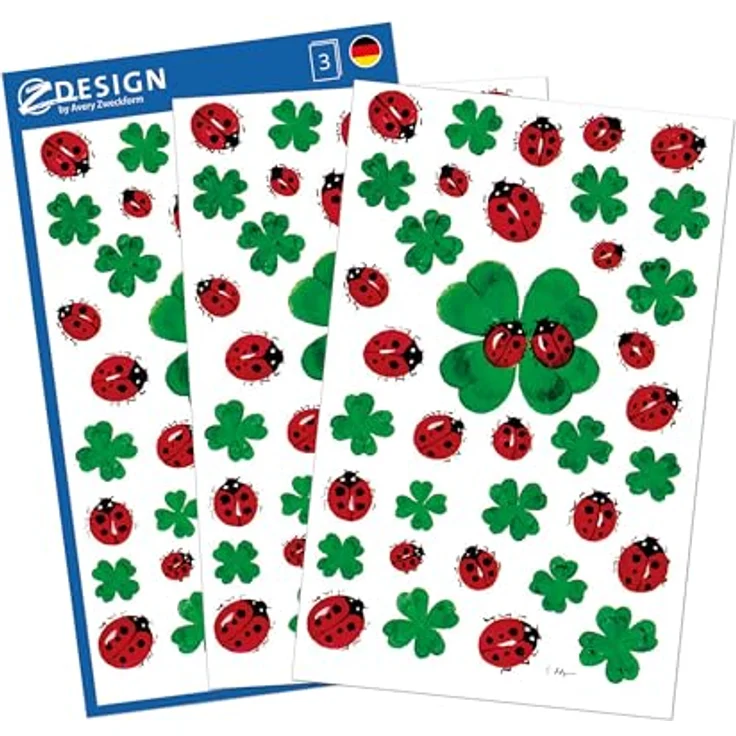 Avery Zweckform Stickers - Four-leaf clover/Biedronka (106430) – Bild 8