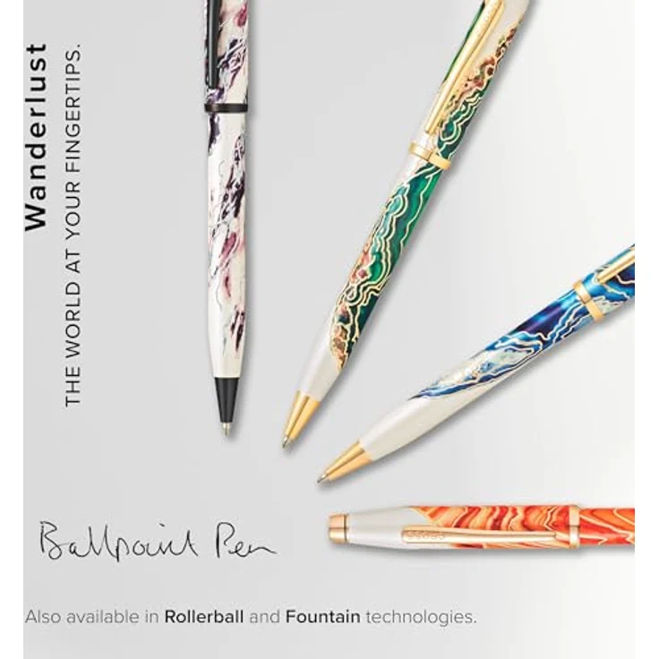 Cross Wanderlust Antelope Canyon, Drehkugelschreiber in Orange mit Rose Gold-Applikationen und Weiss-Lack, inklusive Geschenkbox – Bild 8