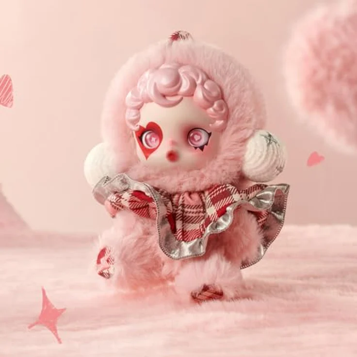 POP MART SKULLPANDA Winter Symphony Series Plush, Sammelfigur aus kunstvollem PVC, ca. 13,5 cm hoch, ideales Geschenk – Bild 4
