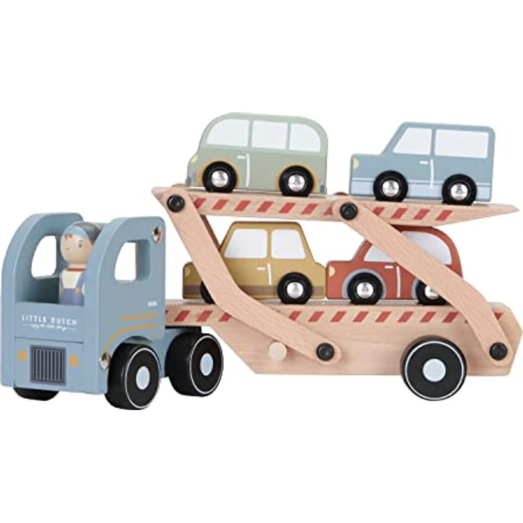 Little Dutch Holzlastwagen FSC Blau hell – Bild 2