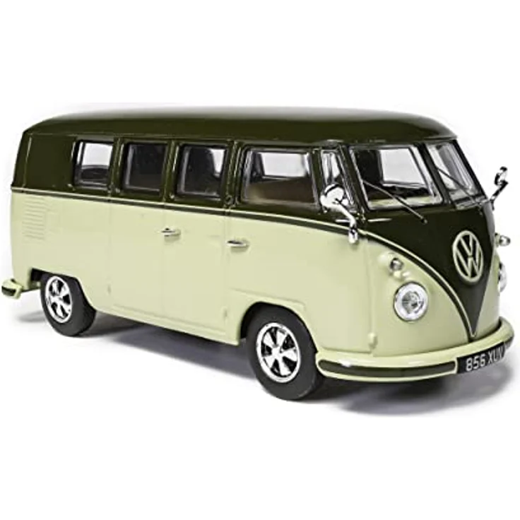 Corgi Volkswagen Campervan Typ 2 (T1), Modellfahrzeug im Maßstab 1:43, Grün/Grün (Palm Green/Sand Green), limitierte Auflage mit Zertifikat – Bild 3