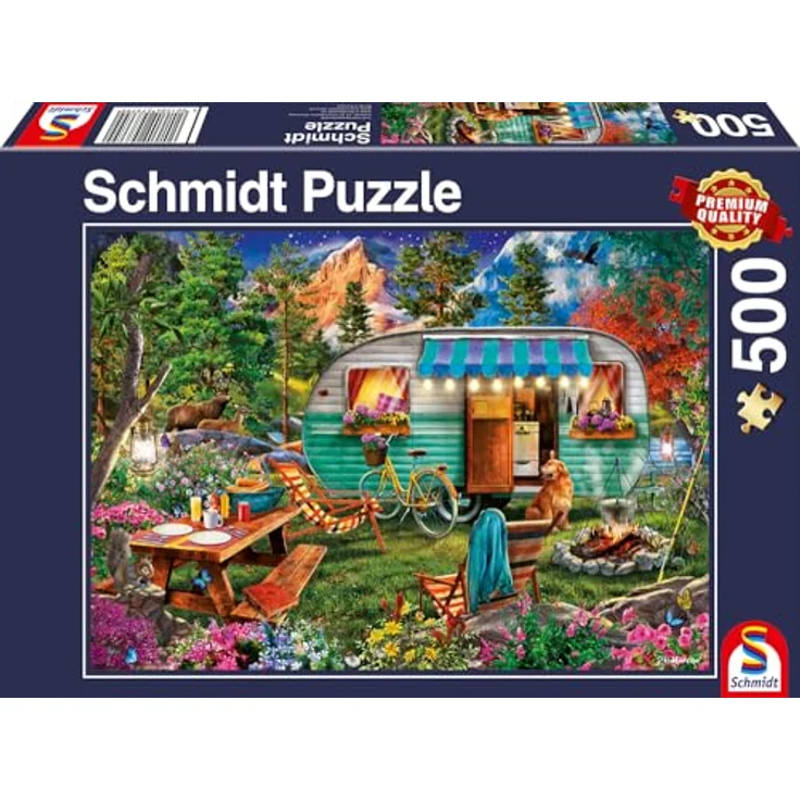 Schmidt Spiele 57379 Camper-Romantik, Puzzle 500 Teile – Bild 5
