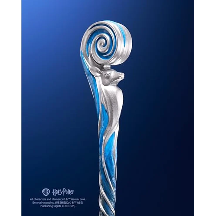 The Noble Collection Harry Potter Celebration Zauberstab, 36,8 cm großer Zauberstab mit Ständer und Spieß, Kostümzubehör – Bild 4